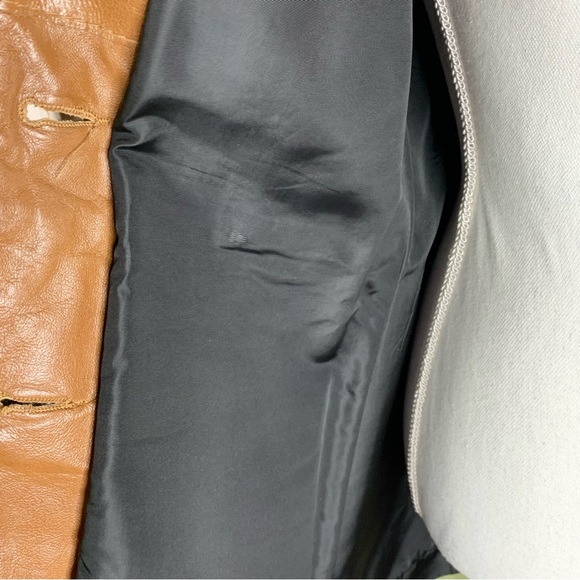 80s Midi Belted Leather Jacket - Picture 6 of 8